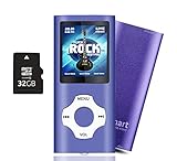 MP3 Player mit 32GB MicroSD Speicherkarte, Tabmart MP4 Musik Player...