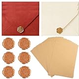 JCTEEY 32 Stück Briefpapier mit Umschlag Set, 20 Vintage Schreiben mit Linien,...