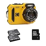 KODAK Pixpro Pack WPZ2 Kamera + 2 Akkus + 1 SD-Karte – kompakt 16 Megapixel,...