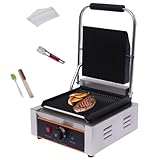 ROGONPDK 1800W Elektrischer Kontaktgrill Kochplatte Grill Profi | Profi...
