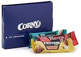 Corny Protein-Riegel Probierbox, Vanilla/Chocolate/Peanut Crunch, 3 x 45g