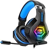 Ozeino Gaming Headset for PS4 PS5 PC, PS4 Headset with Microphone 3D Surround...