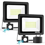 Realky 30W Led Strahler mit Bewegungsmelder Außen 2 Stücke, 3000LM...
