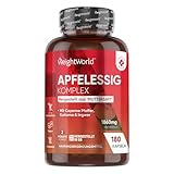 Apfelessig Kapseln - 1860mg Apfelessig Komplex mit Essigmutter & Probiotika mit...