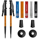 Ynaice Walking Stöcke, 2 Pack Teleskop Wanderstöcke Aluminium Ultraleicht...