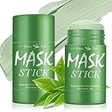 2 Stück Green Mask Stick,Green Tea Deep Cleanse Clay Mask,Grüner Tee Purifying...