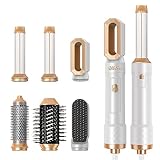 UKLISS Warmluftbürste Set 6 in 1, Ionen Haartrockner mit Air Auto-Wrap...
