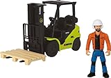 Dickie Toys - Gabelstapler für Kinder - (Clark S25 Forklift Set), bewegliches...