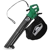 GARDEBRUK® Elektro Laubsauger 3 in 1 3000W Schultergurt 270km/h Rollen 45L...
