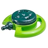 VERTO Flächenregner - 8 Verschiedene Sprühbilder, Garten Bewässerung von 7...