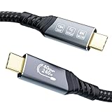 EUDOBEL USB C Thunderbolt 4 Kabel 1m, USB C Datenkabel 40Gbps, Schnellladung...