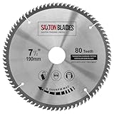 TCT19080T Saxton, TCT-Kreissägeblatt für Bosch Makita Dewalt, 190 mm x 30 mm x...