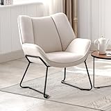 chairus Leinen Loungesessel für Wohnzimmer Balkon Modern Gepolstert...