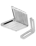 QWORK® 16 Stück winkelverbinder , 50 x 50 mm , 201 Edelstahl , L-Winkel , 3 mm...