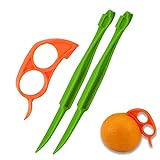 IOSPKKIO® 3 Stück Premium-Orangenschäler aus Kunststoff, Obst Schälwerkzeug,...