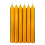 LAMARE Bienenwachskerze Leuchterkerze 100% Natürlich (6 Einheiten - 20 Länge -...