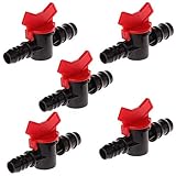 Mirrwin Hebelventil Absperrventil 5 PCS Aquarium Regelventil Wasser PE Schlauch...