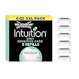 Wilkinson Sword Intuition 2-in-1 Sensitive Care Rasierklingen, Damenrasur, Hauch...