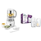 Philips Avent 4-in-1-Babynahrungszubereiter SCF883/01, Dampfgarer, Dampfgaren,...