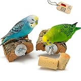 2× Korksitzbrett 10×10 cm – Naturkork inkl. Befestigung + Knabberkorken |...