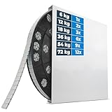 HASKYY 6KG Auswuchtgewichte Klebegewichte Stahlgewichte Rolle 1200x5g Silber...