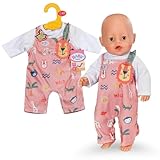BABY born Strampler mit Langen Ärmeln & Dschungelmotiven - Hochwertiges...