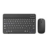 COEZFE Kabellose Bluetooth Tastatur & Maus, Ultraflache drahtlose Tastatur...