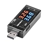 VOKTTA USB*3 Port USB Tester Messgerät USB Messgerät, 0-3A 4-30V Digital...