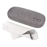 brillenetui hardcase, Leinenstoffe Glasses Case, Brillenbox Tragbare Harte...