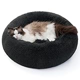 BEDSURE Hundebett waschbar Flauschiges Katzenbett - Ø 50 cm Donut Kissen,...
