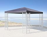 QUICK STAR Ersatzdach für Rank Pavillon 3x3m Anthrazit RAL 7012 Ersatzbezug...