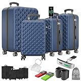 Onbest Premium Kofferset 4-TLG. – Hartschalenkoffer mit TSA-Lock,...