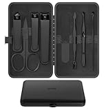 OFIDUS Precision 8 Teiliges Reiseset für Herren Nagelpflege, Maniküreset aus...