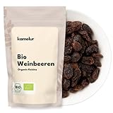 Kamelur 1kg dunkle BIO Rosinen ungeschwefelt - aromatische Weinbeeren schonend...