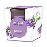 pajoma® Duftkerze, Lavendel - im satinierten Glas | 120g Wachsgewicht,...