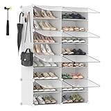 SONGMICS Schuhregal mit 8 Fächern, Schuhschrank, 30 x 40 x 30 cm pro Fach,...