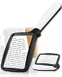 Tobegiga 5-Fache Lupe Mit Licht, Leselupe Zusammenklappbare GroßE Rechteckige...