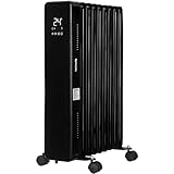 MutuTec Ölradiator Elektroheizung - Elektro Heizkörper mit 9 Rippen 2000W - 3...