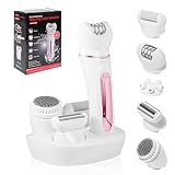 Journeyside Epilierer Damen, 5 in 1 Epiliergerät Damen Kabellos, Lady Shaver,...