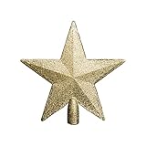 Heitmann Deco Weihnachtsbaum-Spitze aus Kunststoff - moderner Christbaumstern...