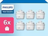 Philips Water Wasserfilter-Kartuschen, 6er-Pack, Brita-kompatibel, reduziert...