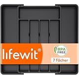 Lifewit Besteckkasten für Schubladen, Besteckhalter Tiefe 35 cm,...