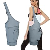 sportsnew Yogatasche mit Grosser Öffnung Yogamatte Tasche mit Nassfach und...