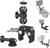 SMALLRIG Upgrade Camera Mount Clamp, mini Magic Arm mit Super Clamp, Super...