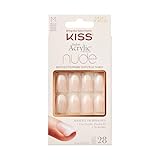 Kiss Salon Acryl Nude Französische Nägel Beige 28 Stück (1er Pack)