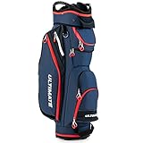 COSTWAY Golfbag, leichtes Golf Cart Bag, mit Regenhaube, 14er Einteilung von...