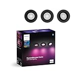 Philips Hue White & Color Ambiance Centura runde Einbauspots 3er Pack (1.050...