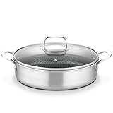 GSW Servierpfanne Innoxa Black, Pfanne mit Deckel aus Glas, Edelstahlpfanne,...