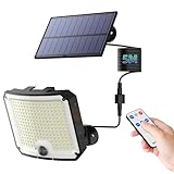 WeBeqer Solarlampen für Außen mit Fernbedienung, 208 LED Solar Lampe Outdoor...