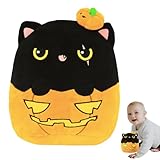 POPOYU Halloween Plüsch,8’’ Kleines Kuscheltier Kürbiskatze Stofftier...